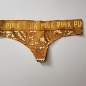 Victoria's Secret PINK Gold Thong